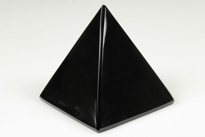 2.4" Polished Black Obsidian Pyramid - Photo 1